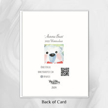 Load image into Gallery viewer, Aurora Bear Note Card - Set of 3