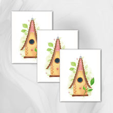 Load image into Gallery viewer, Bird Cottage Note Card - Set of 3