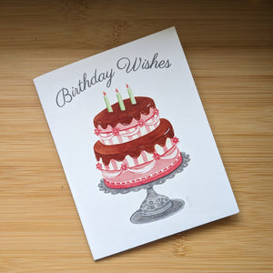Birthday Wishes Note Card - Set of 3