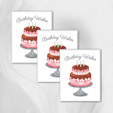 Load image into Gallery viewer, Birthday Wishes Note Card - Set of 3