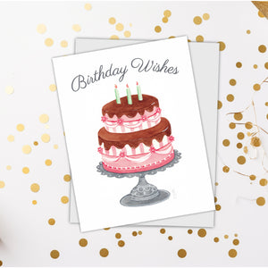Birthday Wishes Note Card - Set of 3
