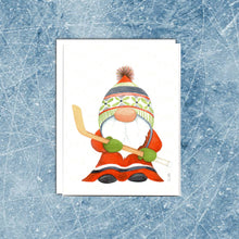 Load image into Gallery viewer, Set of Hockey Gnome note cards