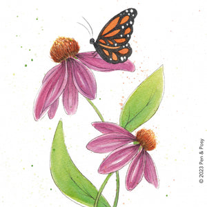 Resting Monarch Note card