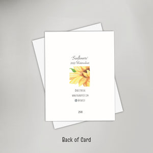 Sunflowers Note Card