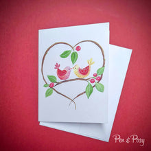 Load image into Gallery viewer, Love Birds Note Card